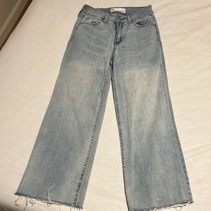 RSQ light wash flare cropped jeans